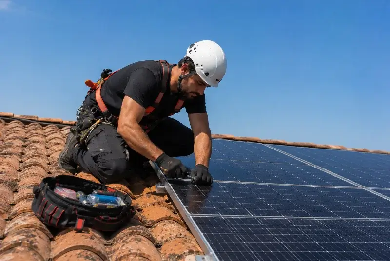 Maintenance et monitoring de panneaux solaires à Chaneins